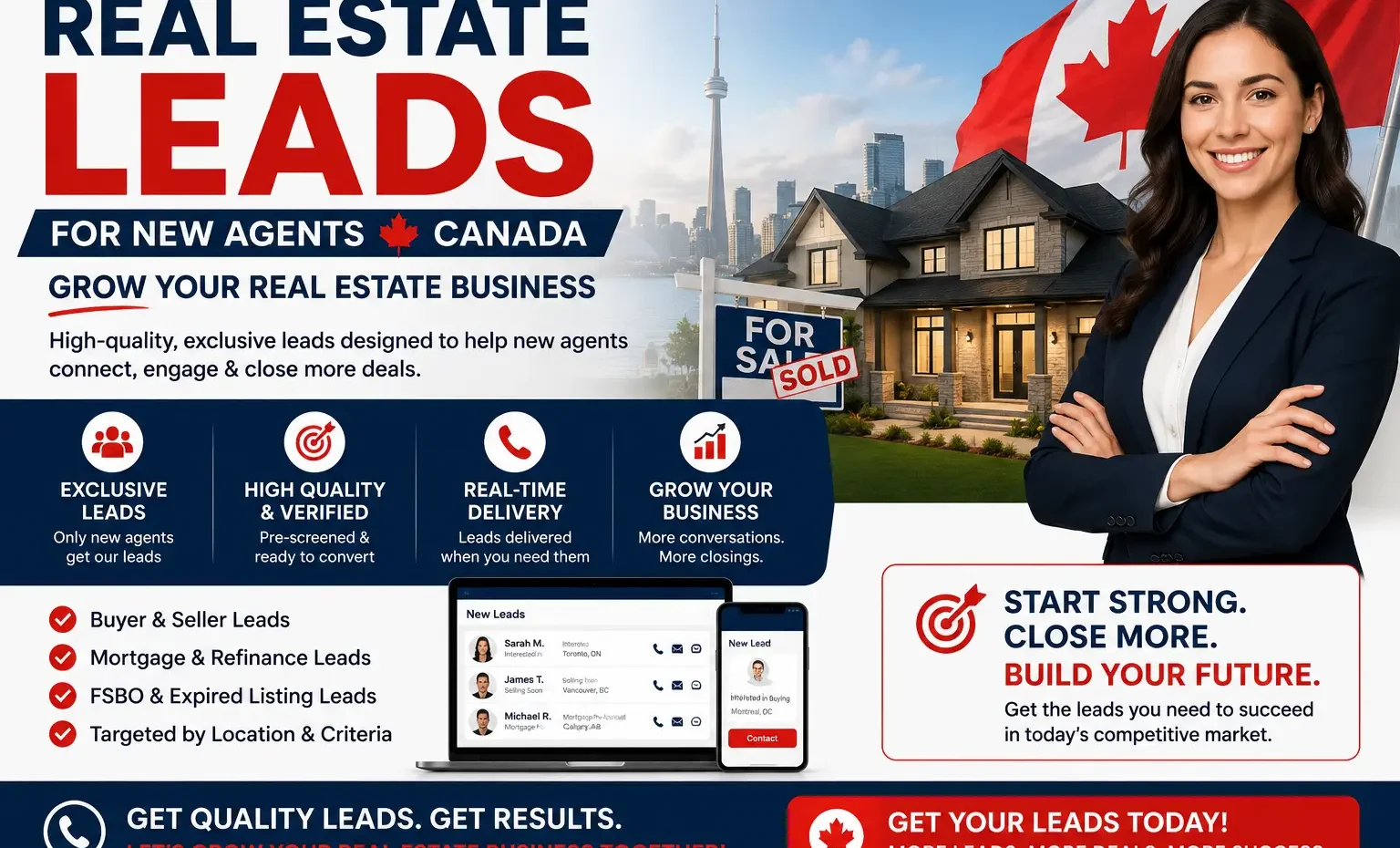 Real Estate Leads for New Agents Canada | Grow Your Real Estate Business