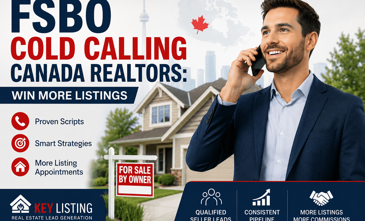 FSBO cold calling Canada realtors generating listing appointments through verified seller leads